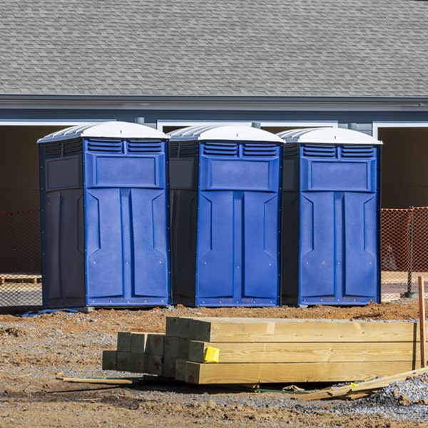 how often are the portable restrooms cleaned and serviced during a rental period in Galax